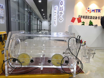 Lab Găng tay chân không Hộp Plexiglass Phòng thử nghiệm trong suốt cho pin lithium Ion