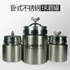 Máy nghiền bi lăn ngang có dung tích 0,5-3L với 2 bình inox