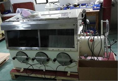 Hộp găng tay hút khí trơ với 3 cổng găng tay và cửa sổ PMMA MTSTX3