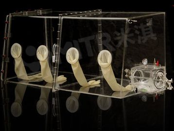 Kích thước tùy chỉnh Hộp găng tay trong suốt Loại B 4 Cổng găng tay với Dải nguồn